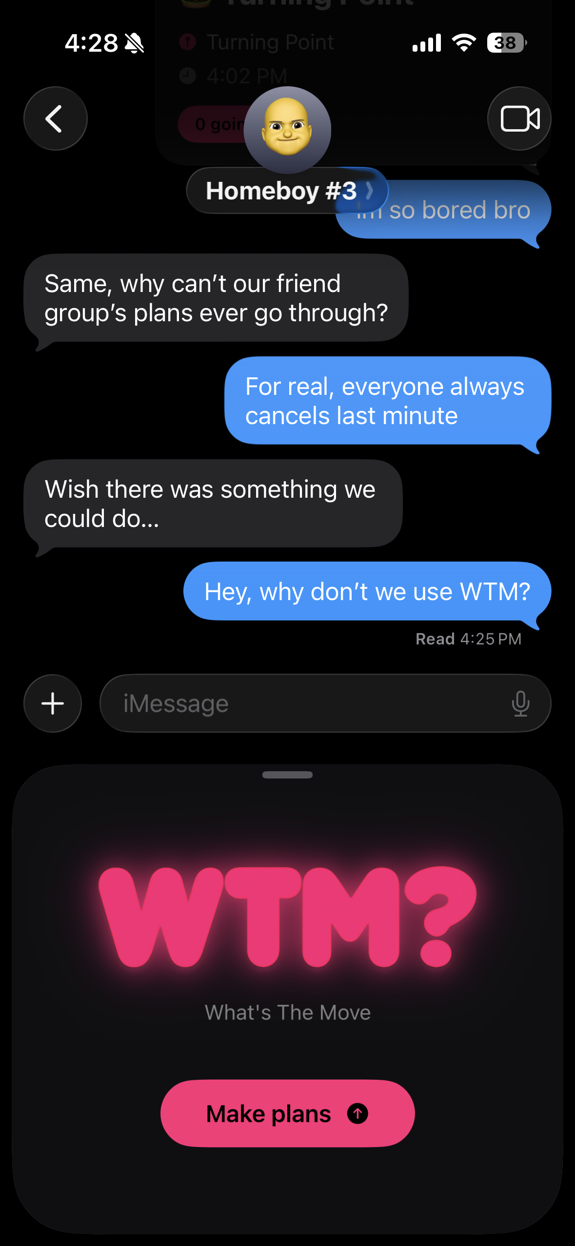 WTM in iMessage